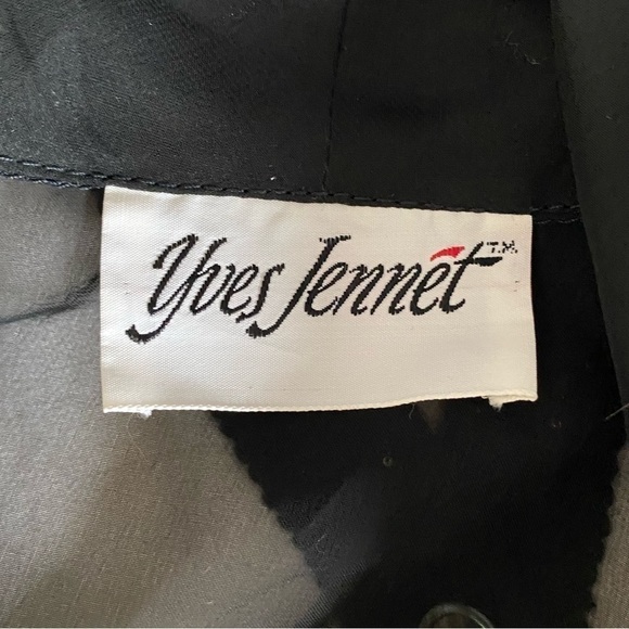 Yves Jennet Vintage Sheer Black Tie Neck Formal Topper Shrug, One Size - Picture 11 of 12